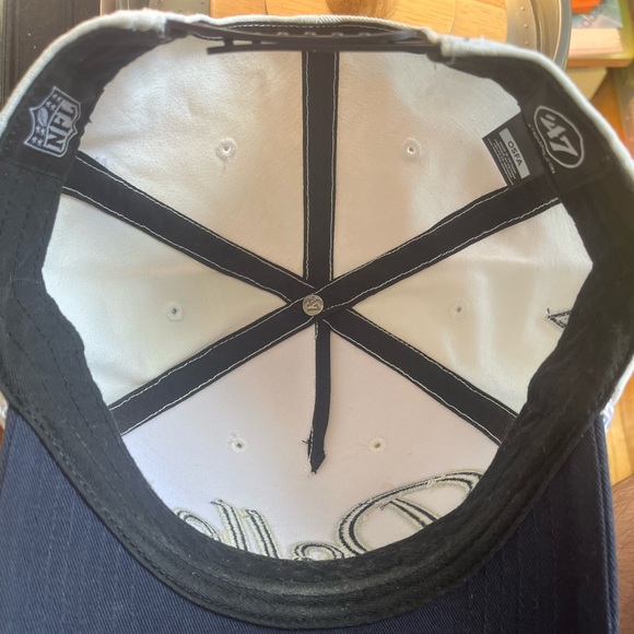 Dallas Cowboys 47 Brand Hitch Rope Hat Snapback Cap NFL White & Navy Blue - Picture 7 of 8